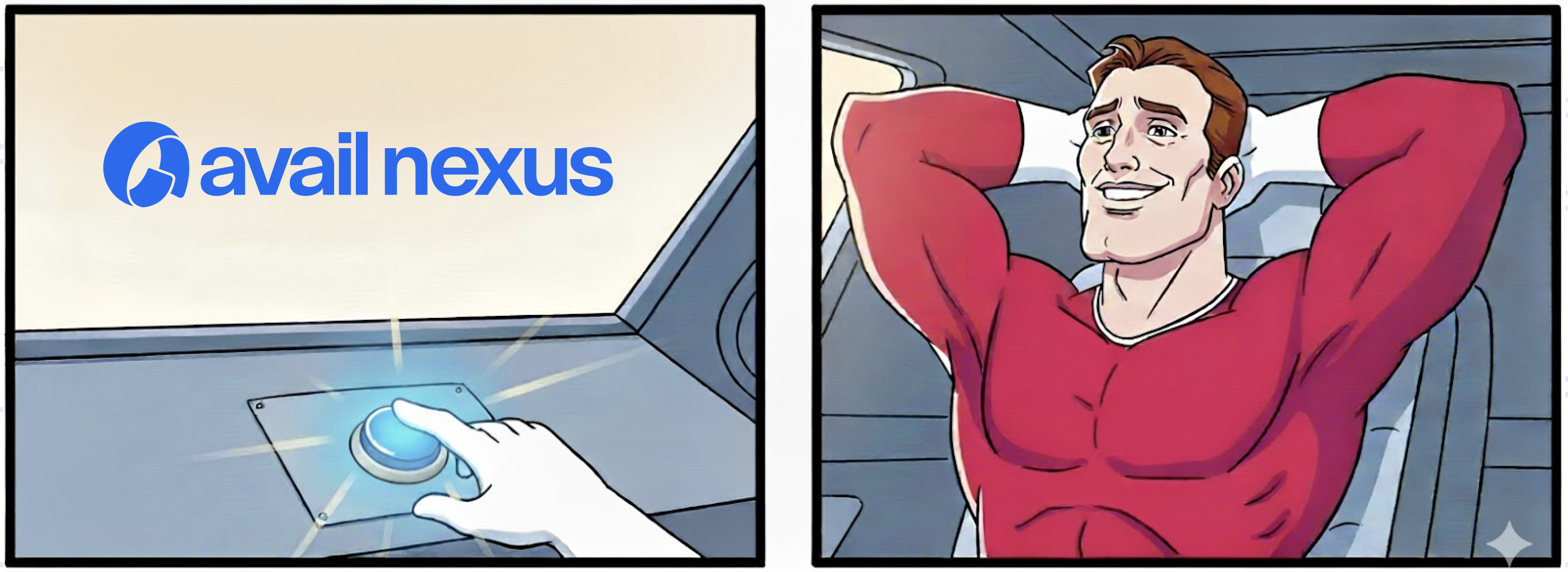Avail Nexus — relaxed guy meme