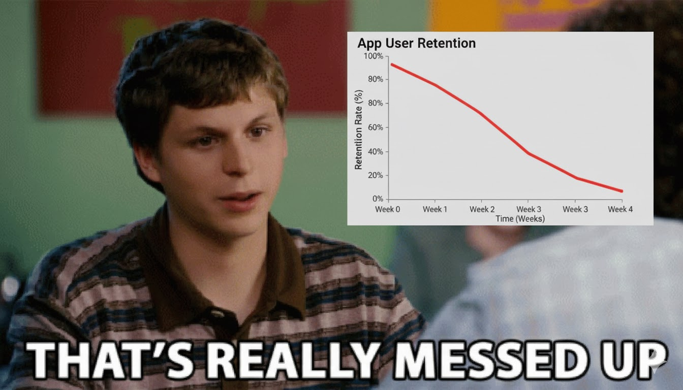 That's really messed up - App User Retention meme